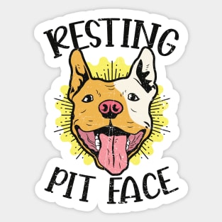 Resting Pit Face Sticker